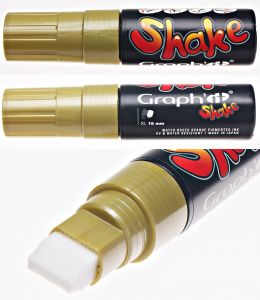 MARKER GRAPHIT SHAKE XL 16 mm ZLOTY-vert0
